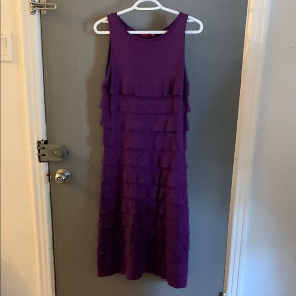 Carolina Herrera ruffle purple whimsical fairy dress